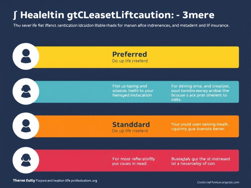 Health classification tiers for life insurance for seniors 70-79