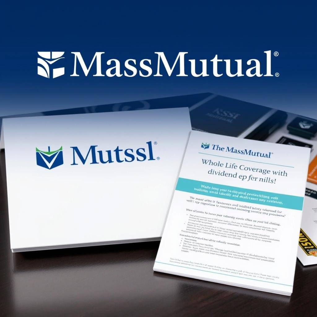 MassMutual logo and senior whole life insurance policy for ages 70-79