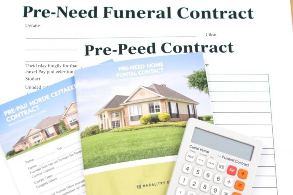 Pre-paid funeral arrangement contract Pre-paid funeral arrangement contract