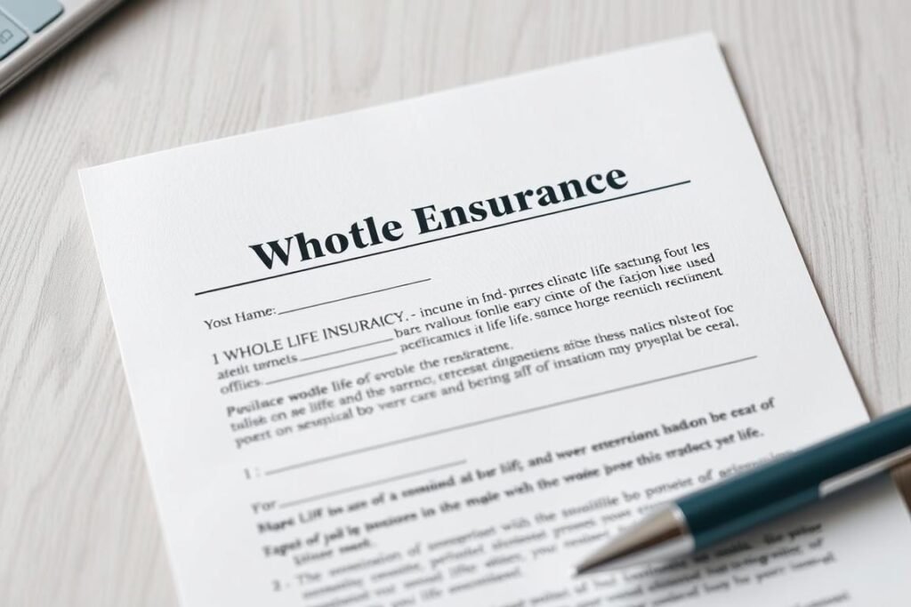 Whole life insurance policy with cash value component for seniors 70-79